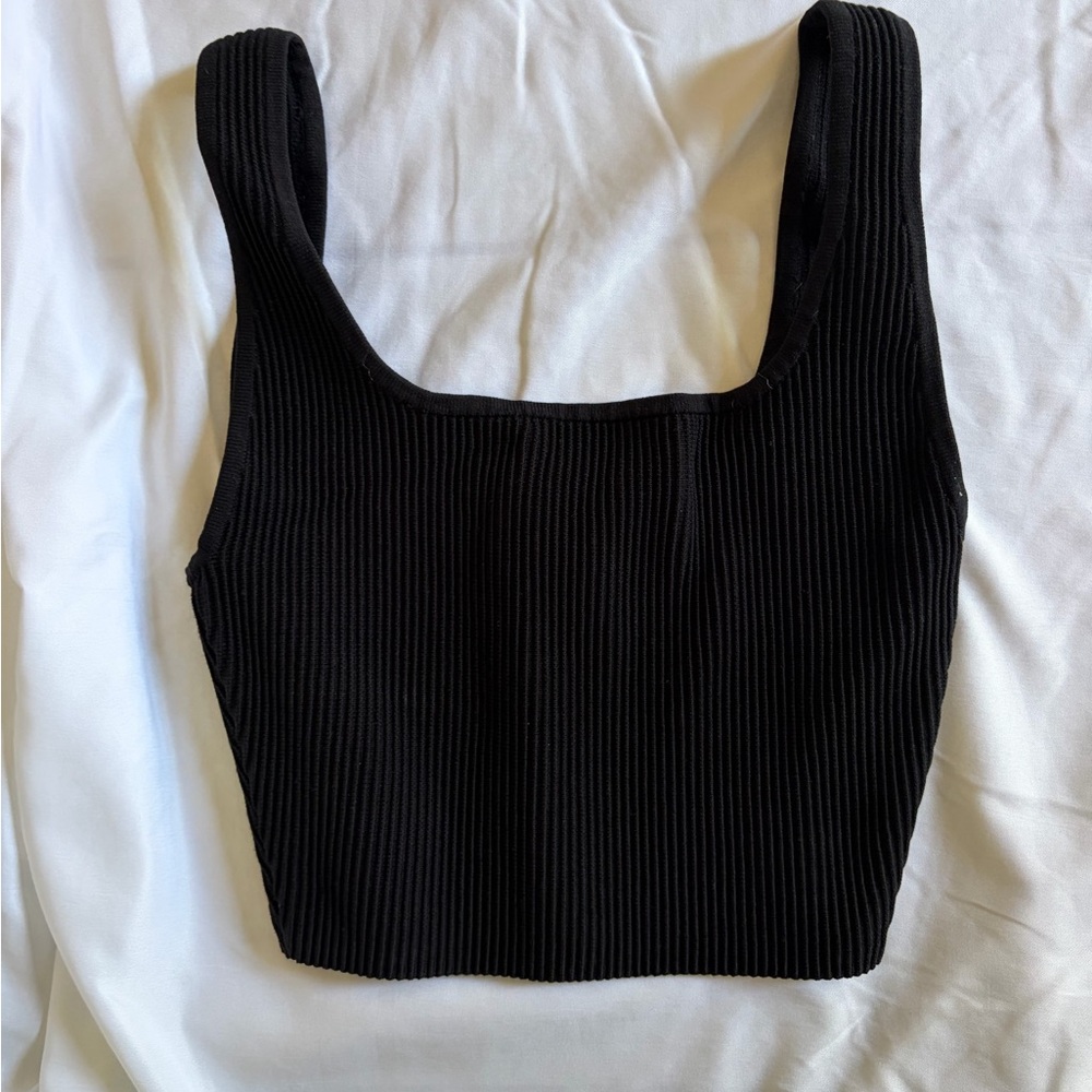 Aritzia, Babaton - Sculpt Knit Squareneck Cropped Tank